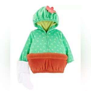 Green and Brown Cactus Kids Costume